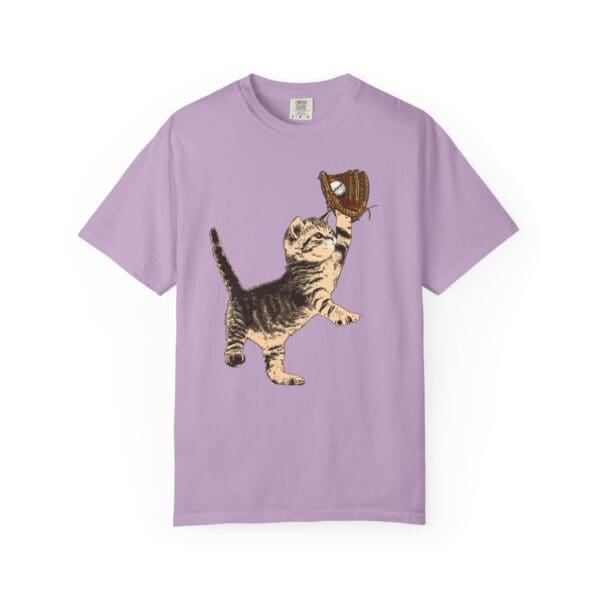 Baseball Kitten Heavyweight T-Shirt - Image 15