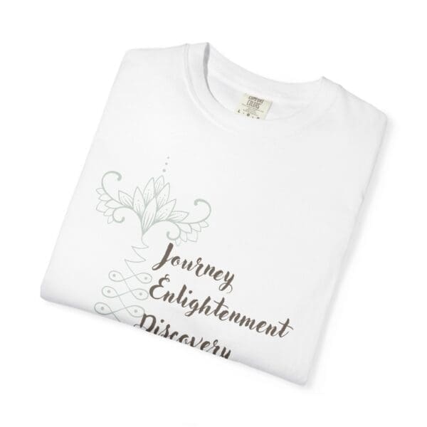 Journey, Enlightenment, Discovery - Unalome Lotus Heavyweight Tee - Image 4