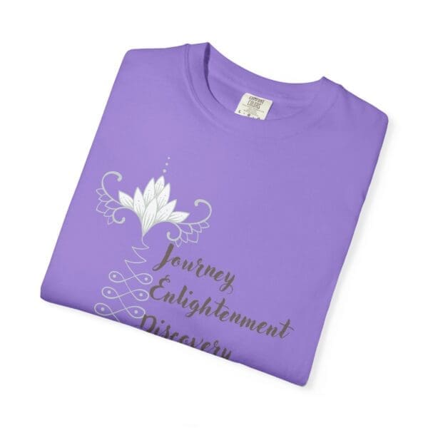 Journey, Enlightenment, Discovery - Unalome Lotus Heavyweight Tee - Image 17