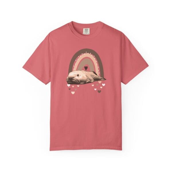 Boho Blobfish Rainbow Heavyweight T-Shirt - Image 16