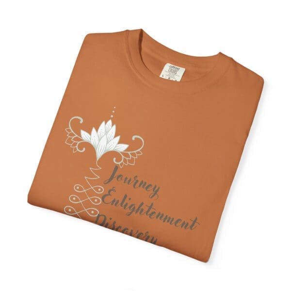 Journey, Enlightenment, Discovery - Unalome Lotus Heavyweight Tee - Image 8