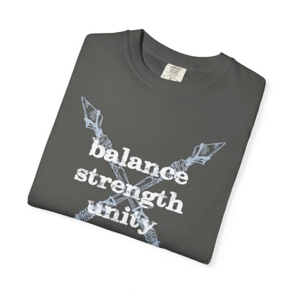 Balance, Strength, Unity - Crossed Arrows Heavyweight T-Shirt - Image 13