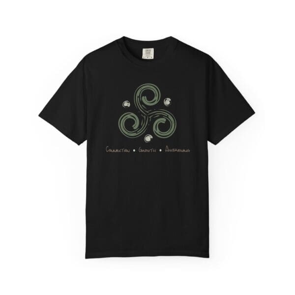 Connection, Growth, Awakening - Triskelion Heavyweight T-Shirt - Image 20