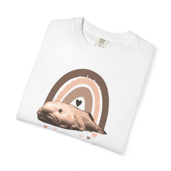 Boho Blobfish Rainbow Heavyweight T-Shirt - Image 4