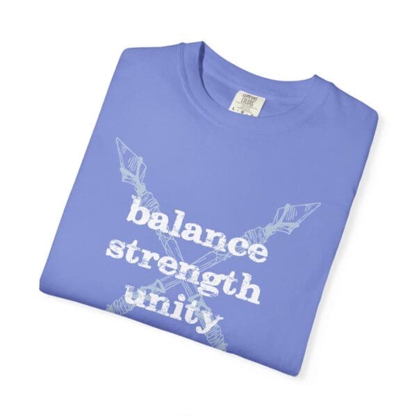 Balance, Strength, Unity - Crossed Arrows Heavyweight T-Shirt - Image 4