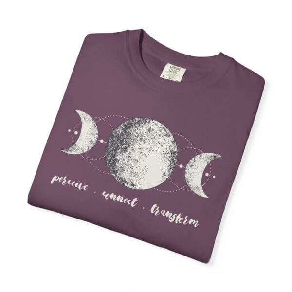Perceive, Connect, Transform - Moon Phases Heavyweight T-Shirt - Image 8