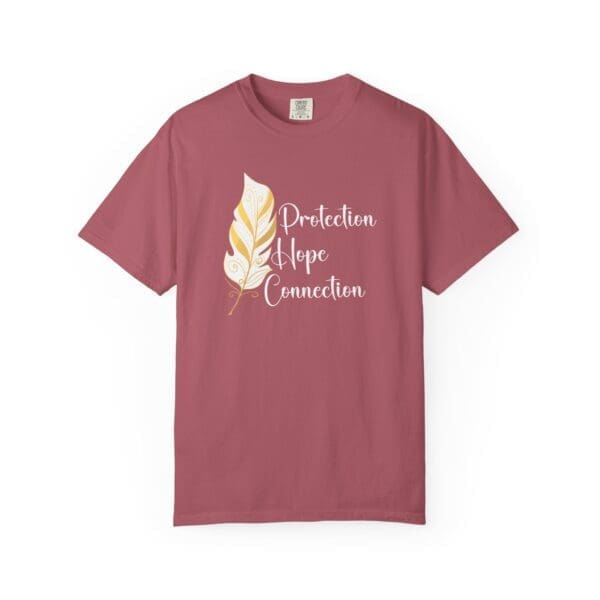 Protection, Hope, Connection - Feather Heavyweight T-Shirt - Image 3