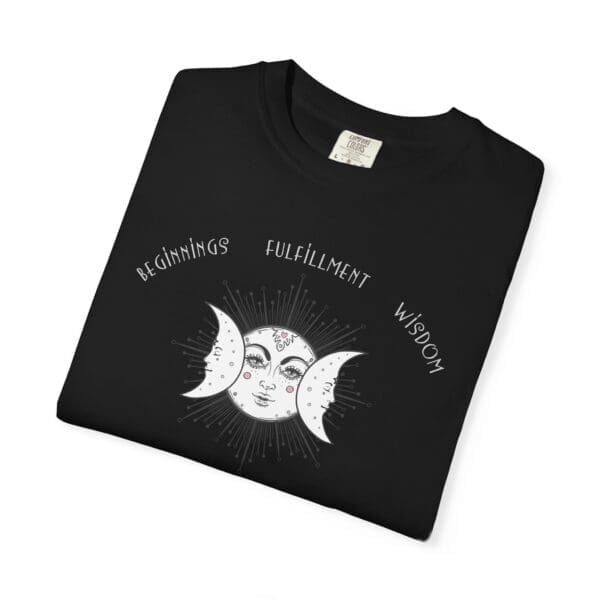 Beginnings, Fulfillment, Wisdom - Triple Moon Heavyweight T-Shirt - Image 13