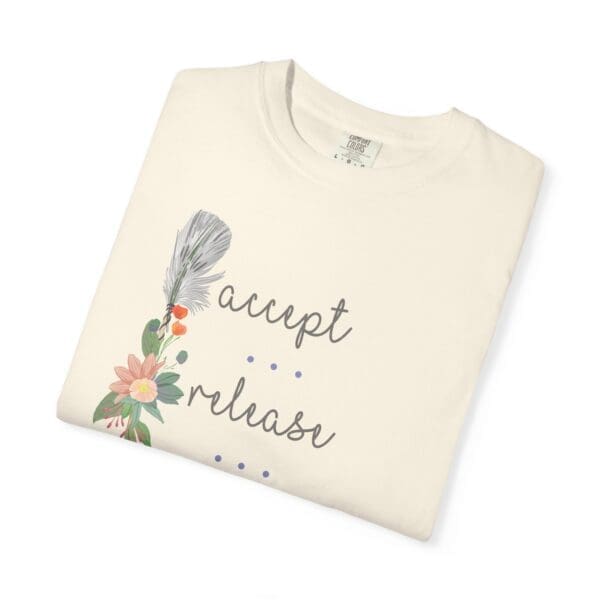 Accept, Release, Persevere - Down Arrow Heavyweight T-Shirt - Image 8