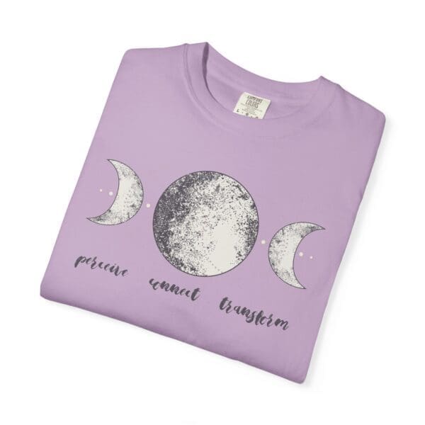Perceive, Connect, Transform - Moon Phases Heavyweight T-Shirt - Image 13