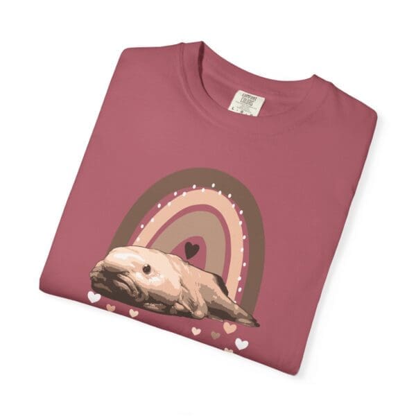Boho Blobfish Rainbow Heavyweight T-Shirt - Image 21