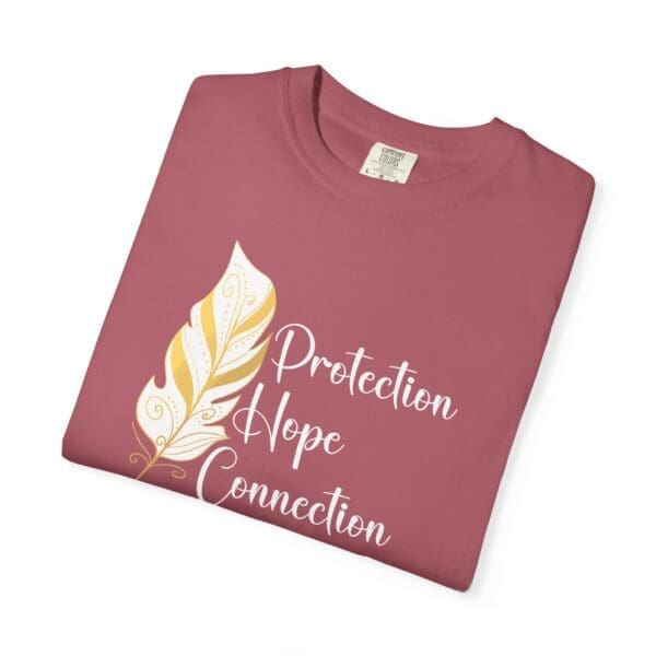 Protection, Hope, Connection - Feather Heavyweight T-Shirt - Image 4