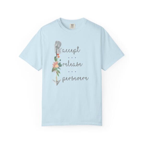 Accept, Release, Persevere - Down Arrow Heavyweight T-Shirt - Image 20