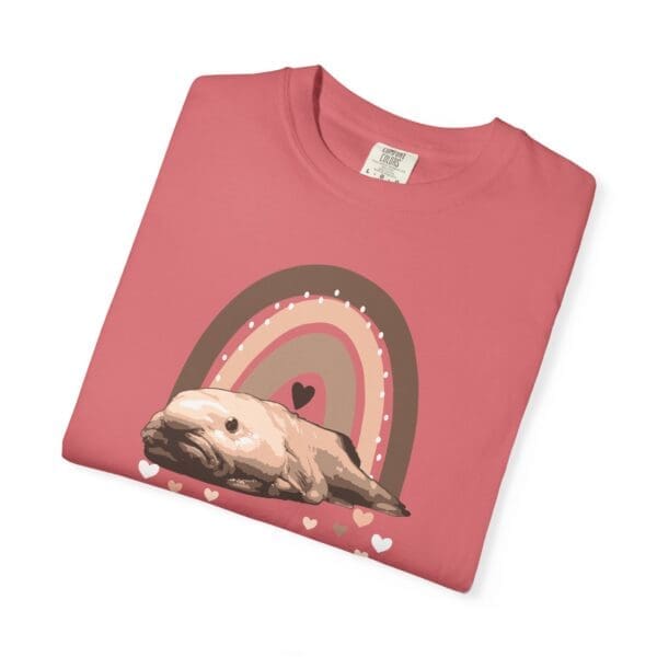 Boho Blobfish Rainbow Heavyweight T-Shirt - Image 17