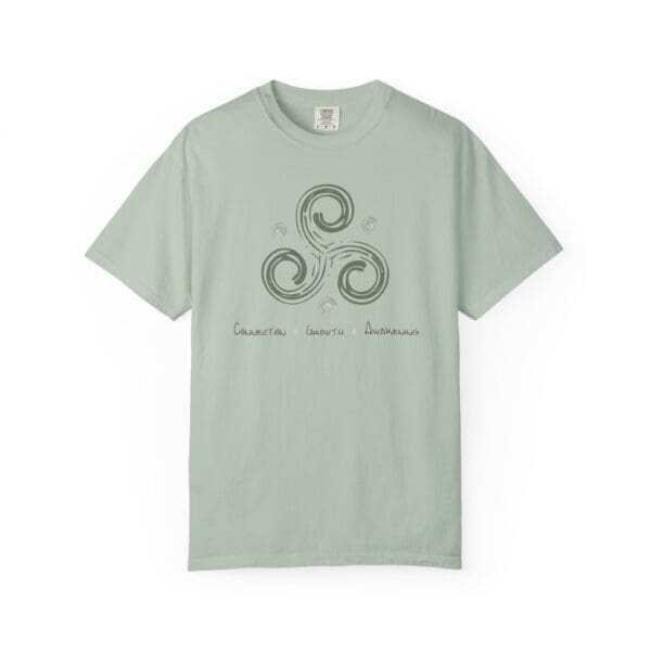 Connection, Growth, Awakening - Triskelion Heavyweight T-Shirt - Image 12