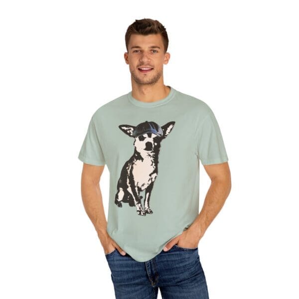Newsboy Chihuahua Heavyweight T-Shirt - Image 13