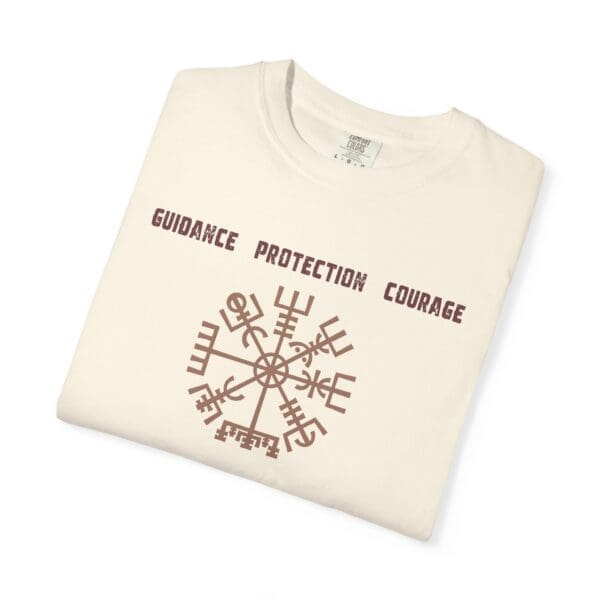 Guidance, Protection, Courage - Vegvisir Heavyweight T-Shirt - Image 8