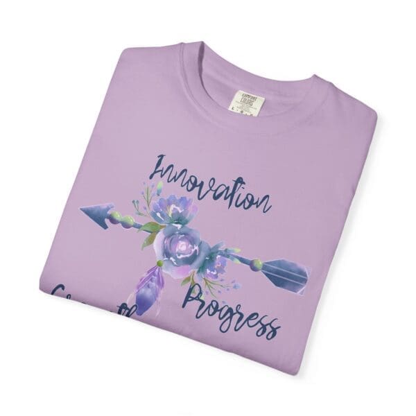 Innovation, Progress, Growth - Right Arrow Heavyweight T-Shirt - Image 12