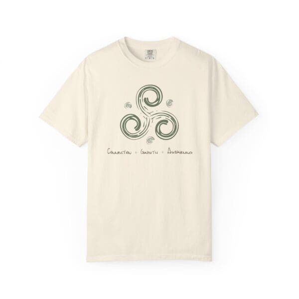 Connection, Growth, Awakening - Triskelion Heavyweight T-Shirt - Image 7