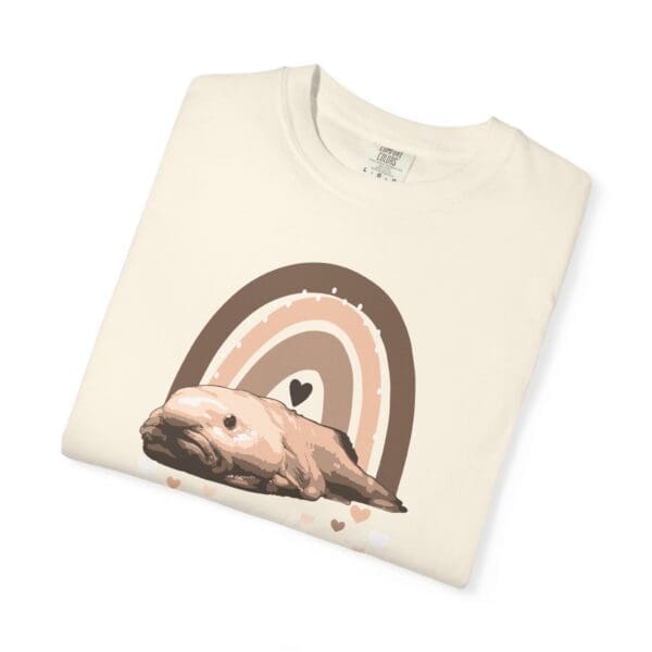 Boho Blobfish Rainbow Heavyweight T-Shirt - Image 8