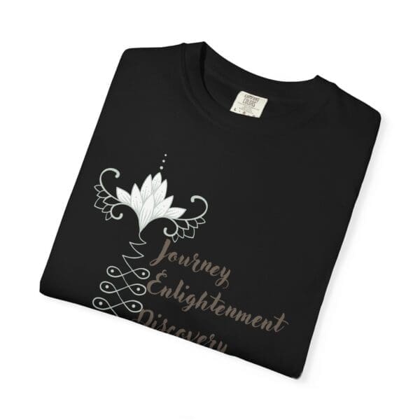 Journey, Enlightenment, Discovery - Unalome Lotus Heavyweight Tee - Image 21