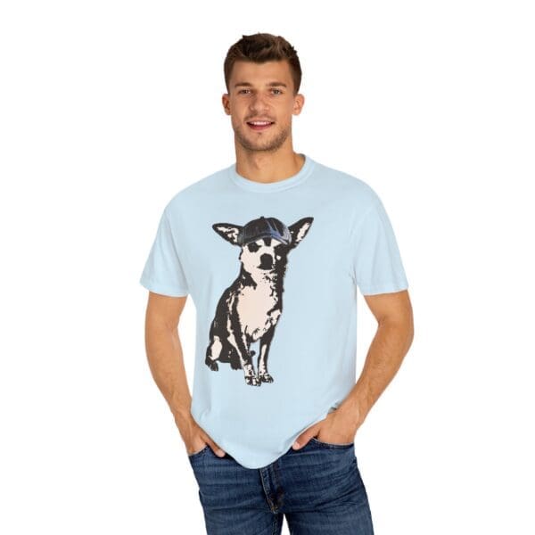 Newsboy Chihuahua Heavyweight T-Shirt - Image 17