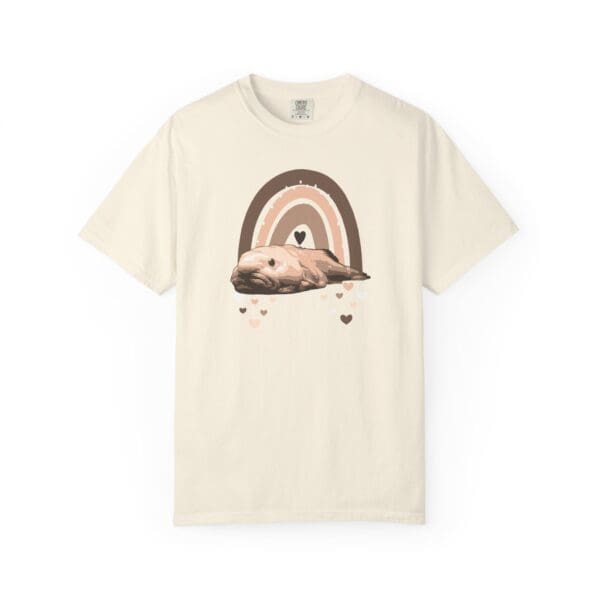 Boho Blobfish Rainbow Heavyweight T-Shirt - Image 7