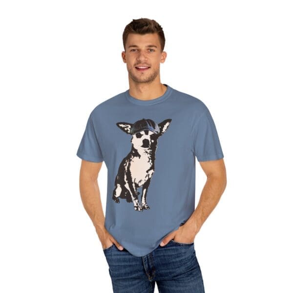 Newsboy Chihuahua Heavyweight T-Shirt - Image 22