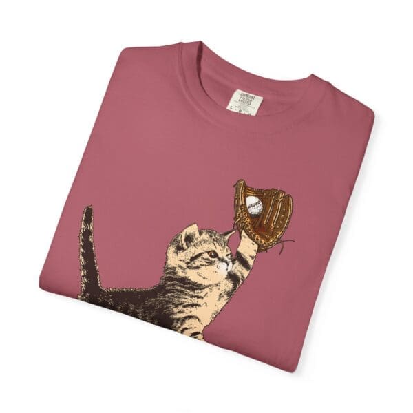 Baseball Kitten Heavyweight T-Shirt - Image 20