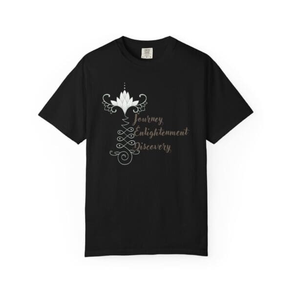 Journey, Enlightenment, Discovery - Unalome Lotus Heavyweight Tee - Image 20