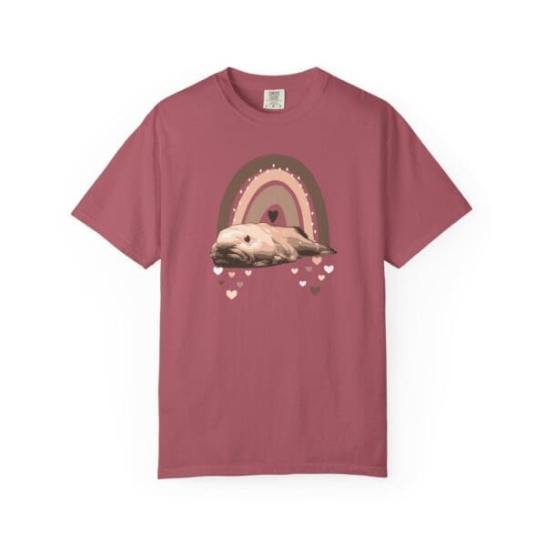 Boho Blobfish Rainbow Heavyweight T-Shirt - Image 20