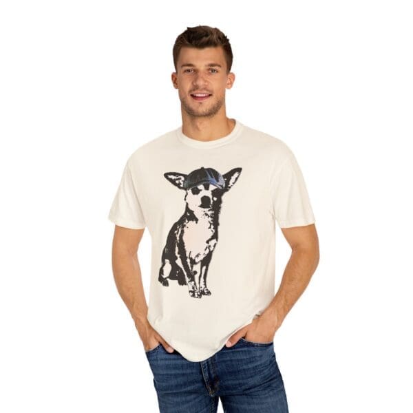Newsboy Chihuahua Heavyweight T-Shirt - Image 9