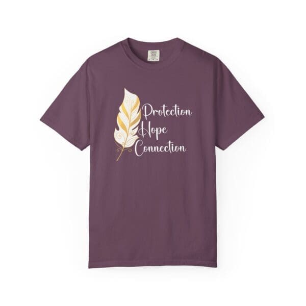 Protection, Hope, Connection - Feather Heavyweight T-Shirt - Image 8