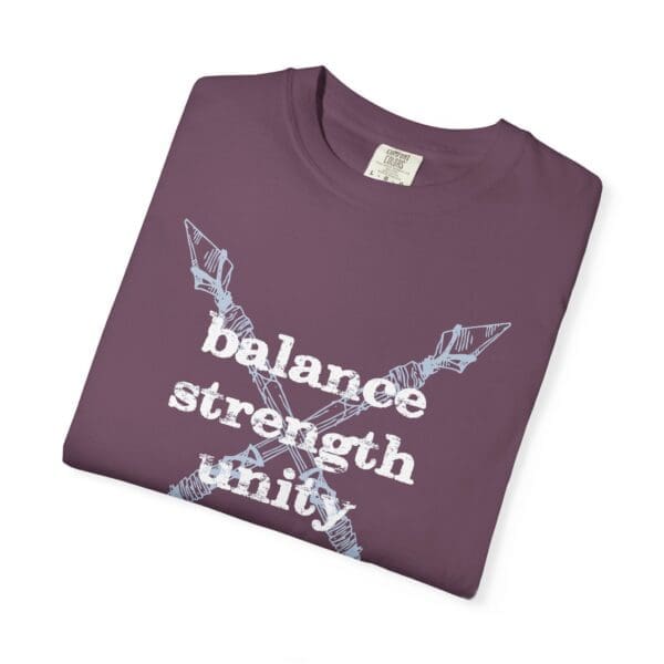 Balance, Strength, Unity - Crossed Arrows Heavyweight T-Shirt - Image 9