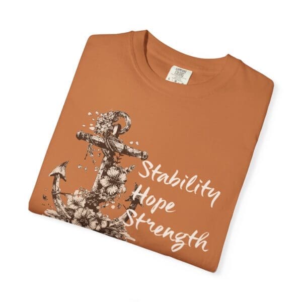Stability, Hope, Strength - Anchor Heavyweight T-Shirt - Image 17