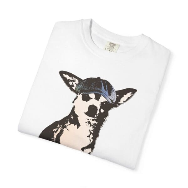 Newsboy Chihuahua Heavyweight T-Shirt - Image 4