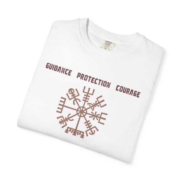 Guidance, Protection, Courage - Vegvisir Heavyweight T-Shirt - Image 4