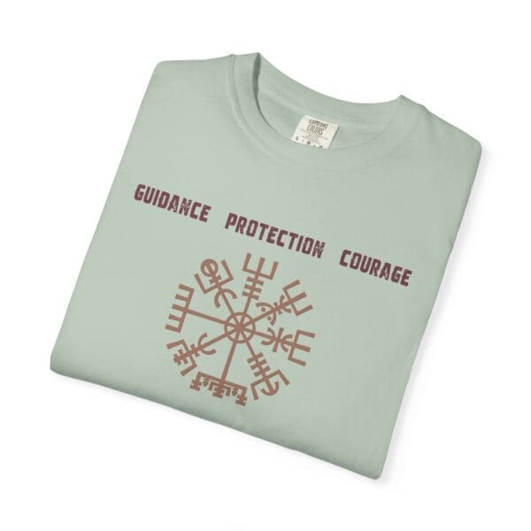 Guidance, Protection, Courage - Vegvisir Heavyweight T-Shirt - Image 16