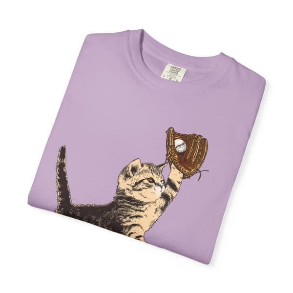 Baseball Kitten Heavyweight T-Shirt - Image 16