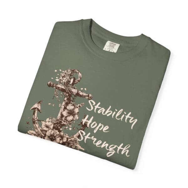 Stability, Hope, Strength - Anchor Heavyweight T-Shirt - Image 9