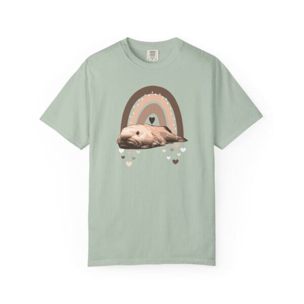 Boho Blobfish Rainbow Heavyweight T-Shirt - Image 12