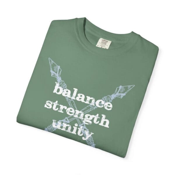 Balance, Strength, Unity - Crossed Arrows Heavyweight T-Shirt - Image 21