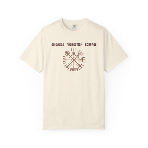 Guidance, Protection, Courage - Vegvisir Heavyweight T-Shirt - Image 7