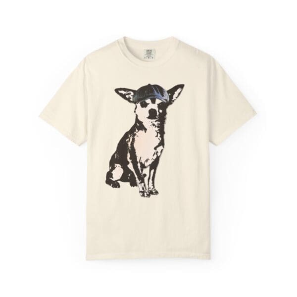 Newsboy Chihuahua Heavyweight T-Shirt - Image 7