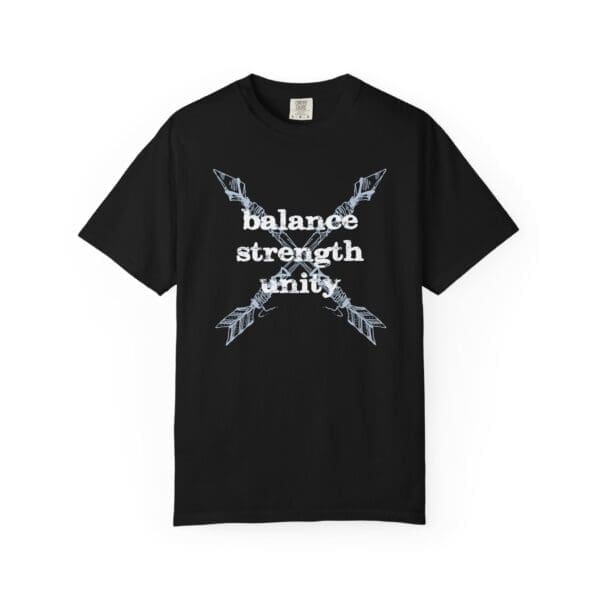 Balance, Strength, Unity - Crossed Arrows Heavyweight T-Shirt - Image 16