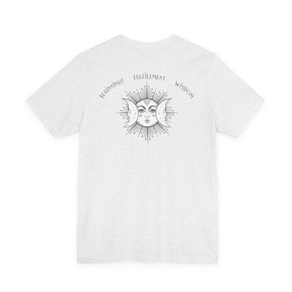Beginnings, Fulfillment, Wisdom - Triple Moon Lightweight T-Shirt - Image 7
