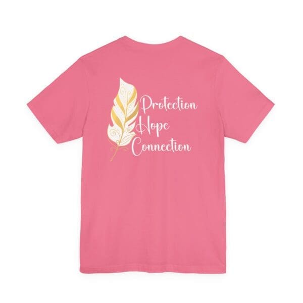 Protection, Hope, Connection - Feather Lightweight T-Shirt - Image 3