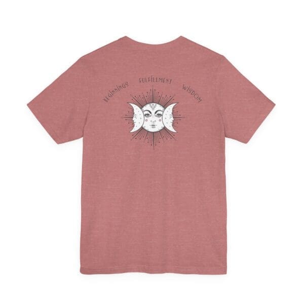 Beginnings, Fulfillment, Wisdom - Triple Moon Lightweight T-Shirt - Image 20