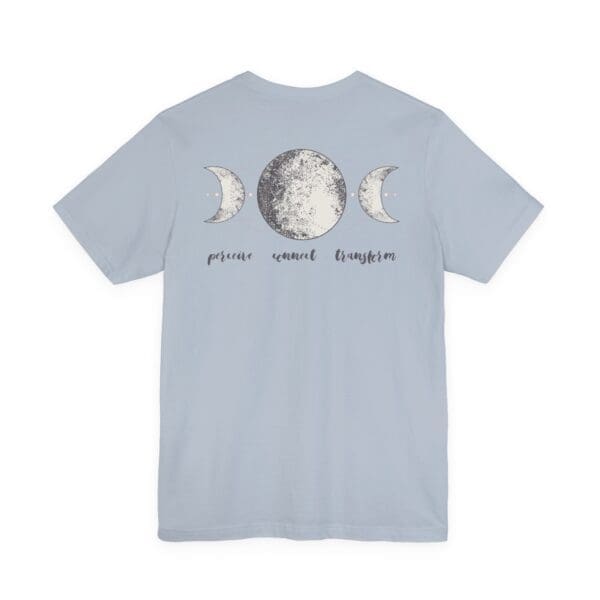 Perceive, Connect, Transform - Moon Phases Lightweight T-Shirt - Image 3