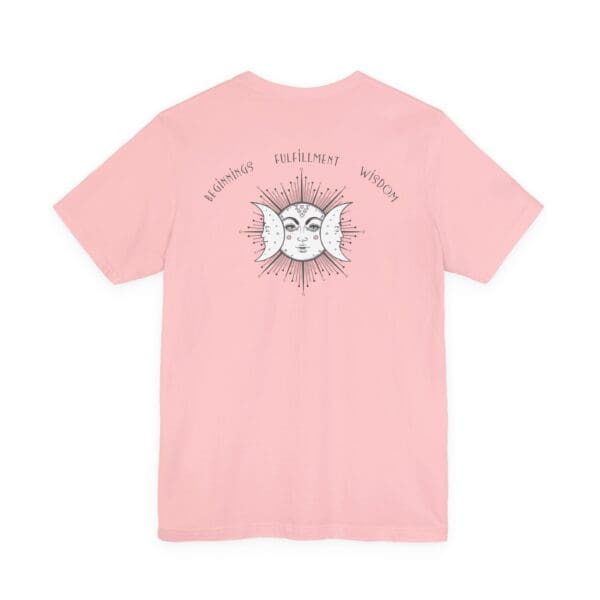 Beginnings, Fulfillment, Wisdom - Triple Moon Lightweight T-Shirt - Image 15